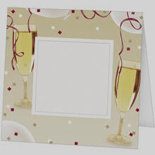 Champagne Celebration Polaroid Easel Frame