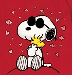 Peanuts Puppy Love T/s Red